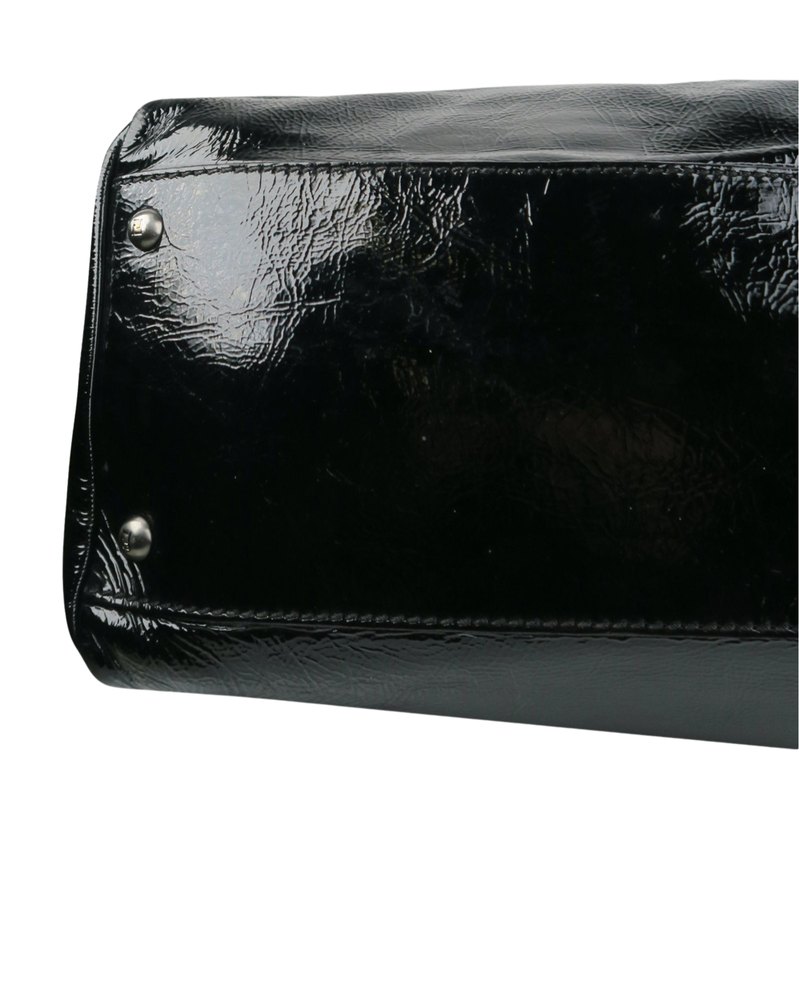 Large Peekaboo, &pound;550, Handbags, Black, Patent Leather, Other view